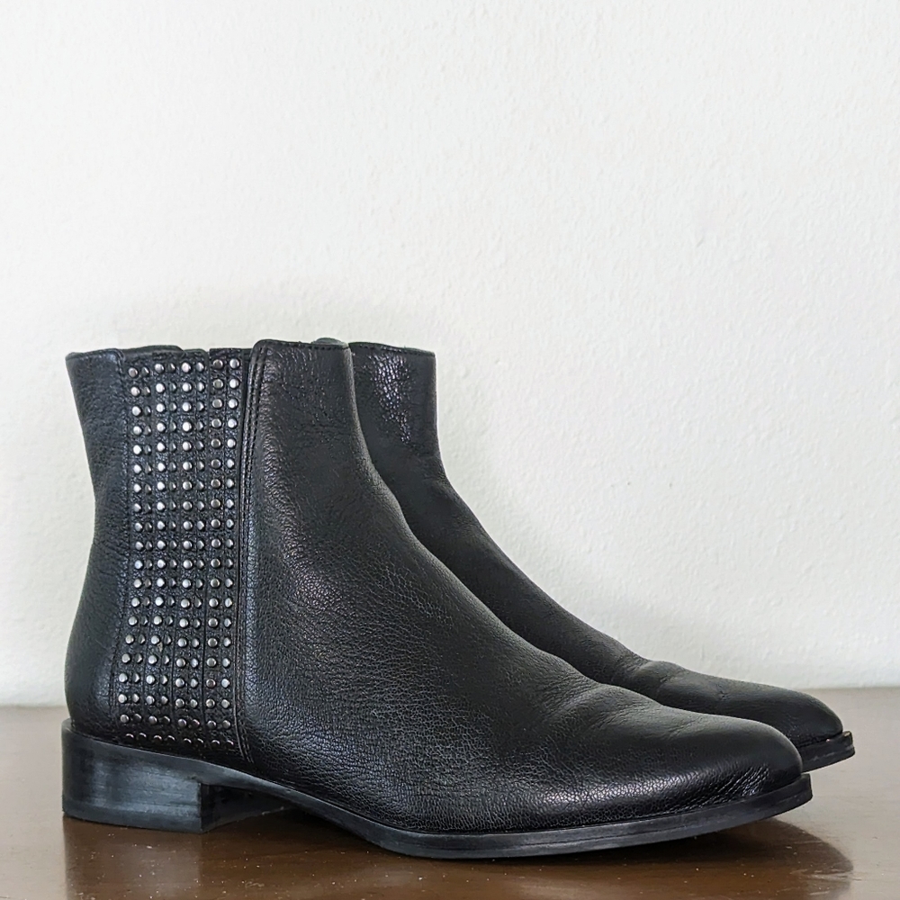 Diane von Furstenberg Black Leather Chelsea Boot - Sz. 37 (7)